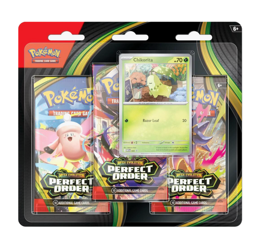 Pokémon Perfect Order 3 Pack Blister [Chikorita]