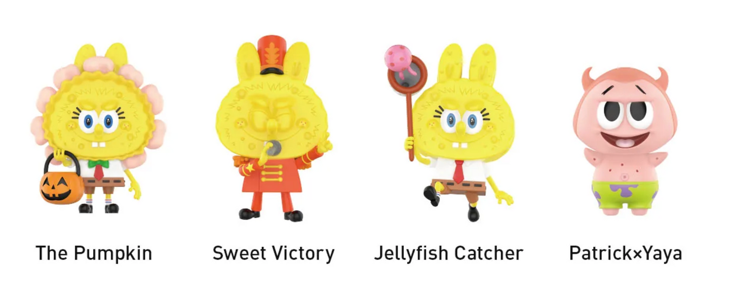 Pop Mart Labubu The Monsters Spongebob Series Figure Single Blind Box