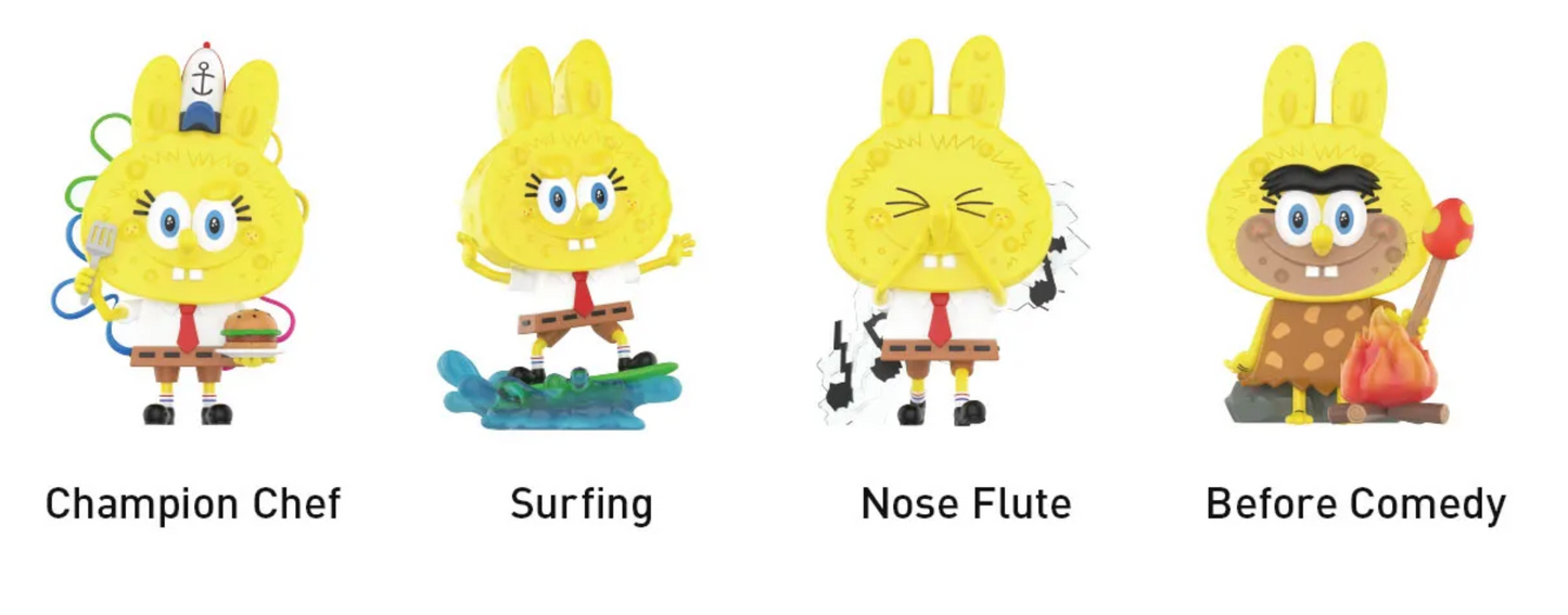Pop Mart Labubu The Monsters Spongebob Series Figure Single Blind Box