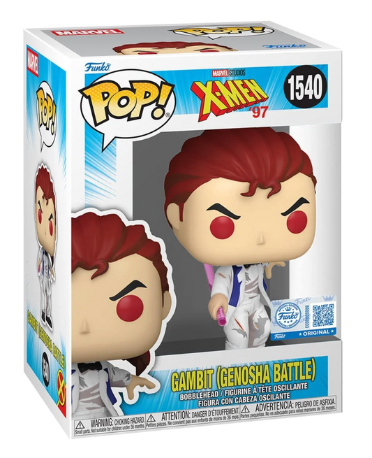X-Men '97 Gambit (Genosha Battle) Funko Pop! Vinyl Figure #1540 - Entertainment Earth Exclusive