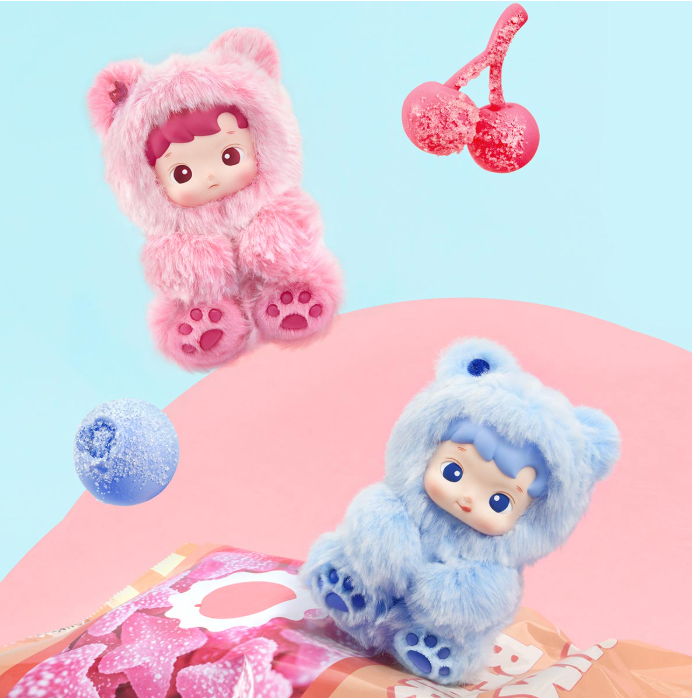 Pop Mart HACIPUPU Gummy Bear Series Vinyl Plush Pendant Single Blind Box