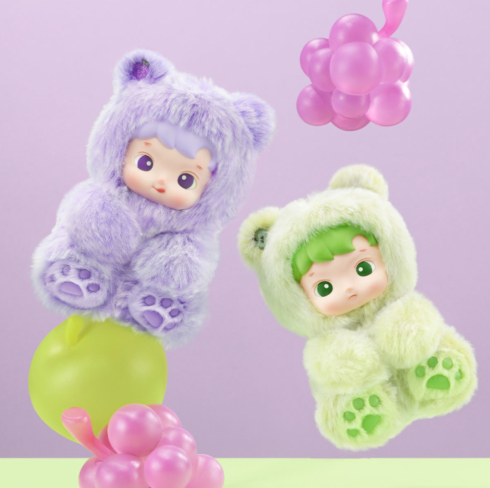 Pop Mart HACIPUPU Gummy Bear Series Vinyl Plush Pendant Single Blind Box
