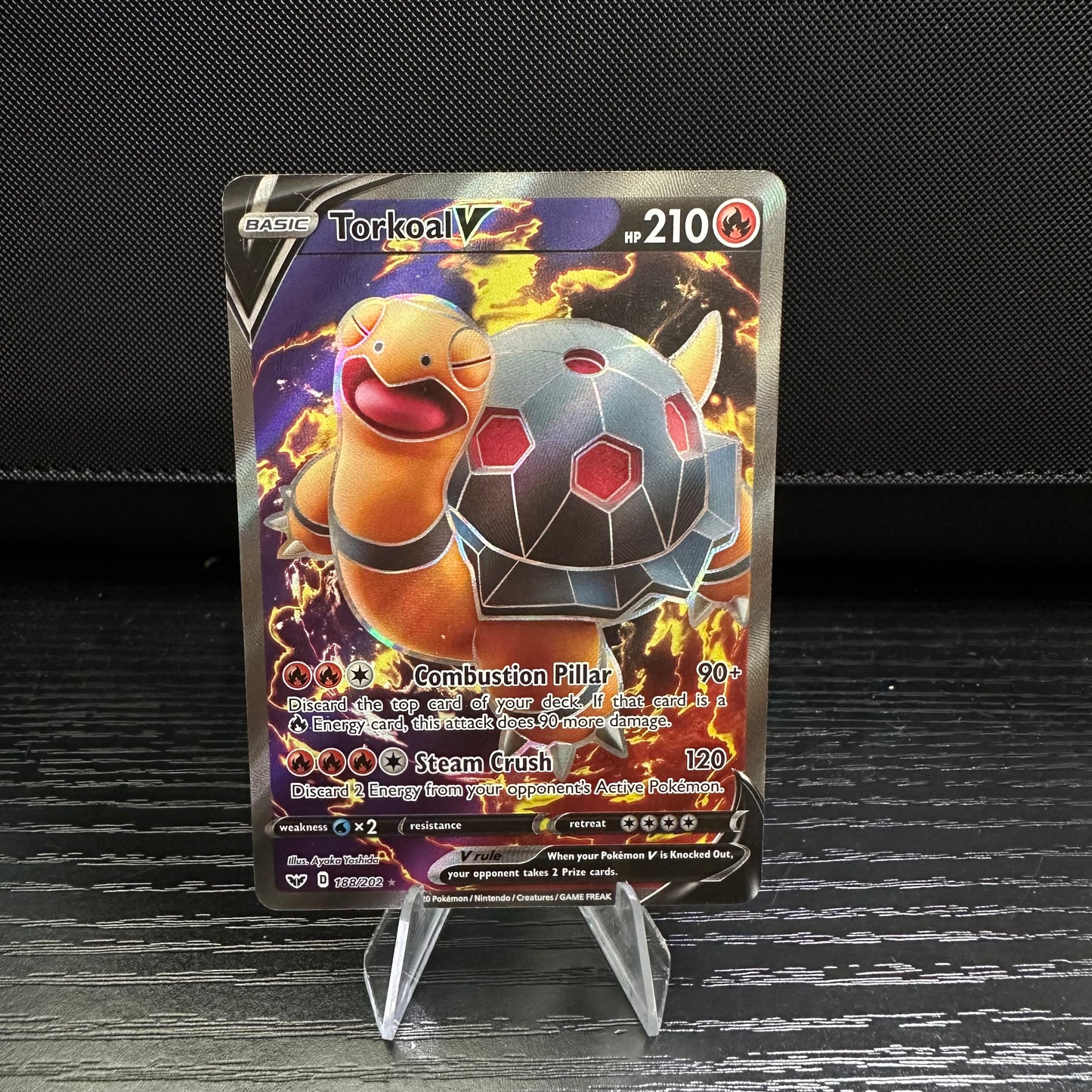 Torkoal V (Full Art) - SWSH01: Sword & Shield Base Set (SWSH01) (Near Mint)
