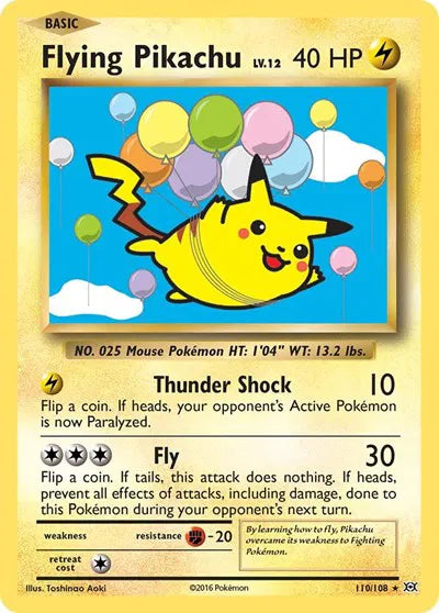 Flying Pikachu - 110/108 - Evolutions (Lightly Played)
