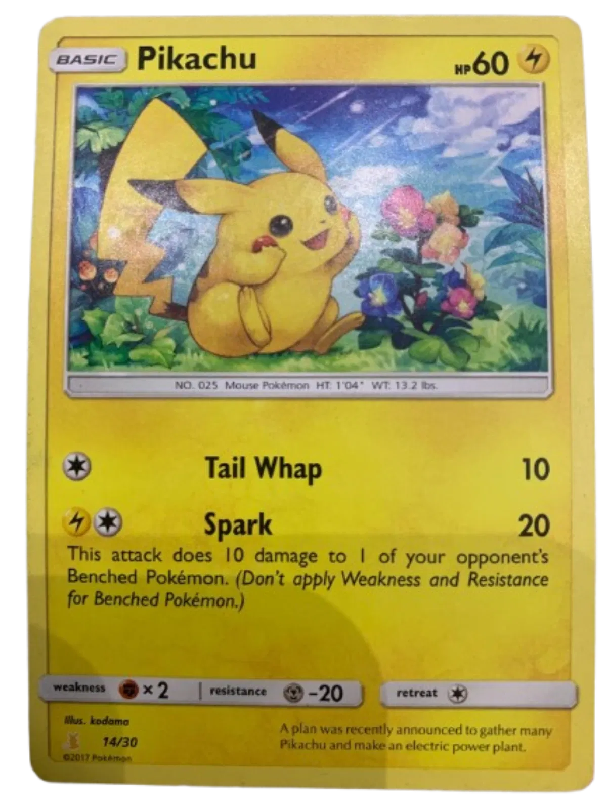 Pikachu (#14) - 14 - SM Trainer Kit: Lycanroc & Alolan Raichu (Near Mint)