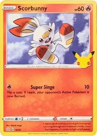 Scorbunny - 16/25 - McDonald's 25th Anniversary Promos (Near Mint)