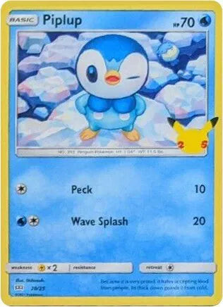 Piplup - 20/25 - McDonald's 25th Anniversary Promos (Near Mint)