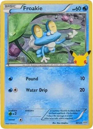 Froakie - 22/25 - McDonald's 25th Anniversary Promos (Near Mint)