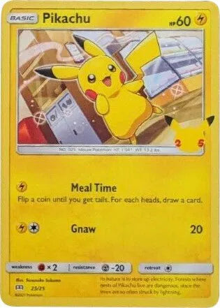 Pikachu - 25/25 - McDonald's 25th Anniversary Promos (Near Mint)
