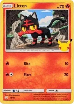Litten - 15/25 - McDonald's 25th Anniversary Promos (Near Mint)