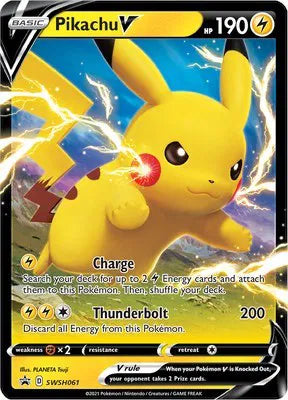 Pikachu V - SWSH061 - Sword & Shield Promo (Near Mint)