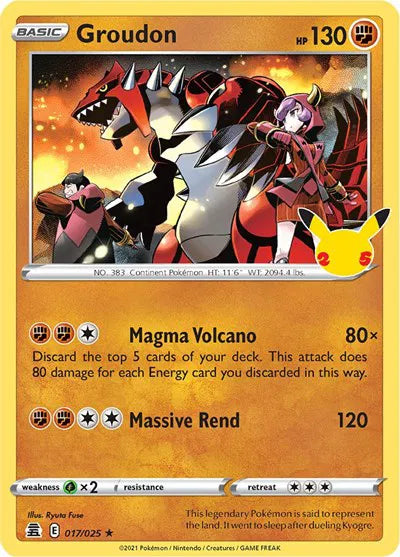 Groudon - 017/025 - Celebrations (Near Mint)