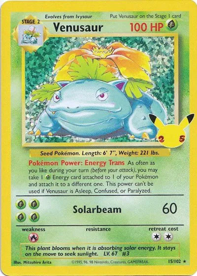 Venusaur - 15/102 - Celebrations: Classic Collection (Near Mint)
