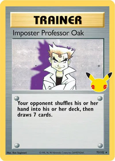 Imposter Professor Oak - 73/102 - Celebrations: Classic Collection (Near Mint)