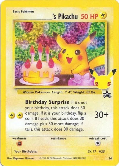 ______'s Pikachu - 24/53 - Celebrations: Classic Collection (Near Mint)