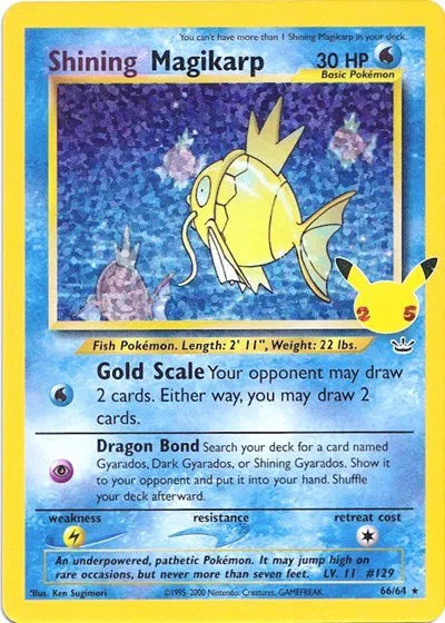 Shining Magikarp - 66/64 - Celebrations: Classic Collection (Near Mint)