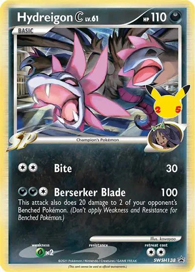 Hydreigon C lv.61 - SWSH138 - Sword & Shield Promo (Near Mint)