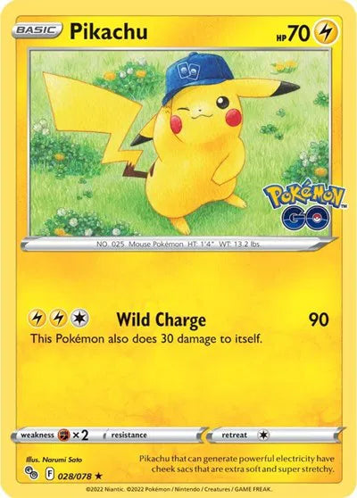 Pikachu - 028/078 - Pokemon Go (Near Mint)