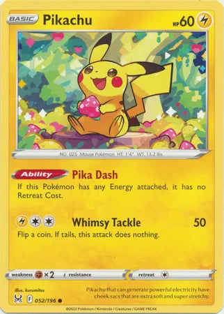 Pikachu - 052/196 - Lost Origin (Near Mint)