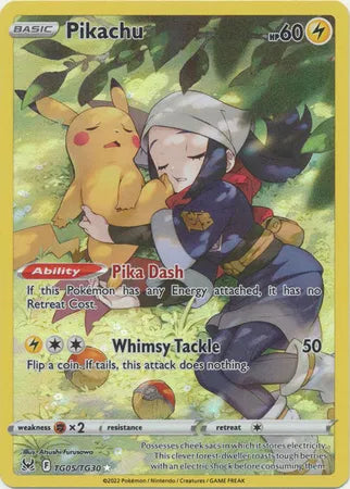 Pikachu - TG05/TG30 - Lost Origin Trainer Gallery (Near Mint)