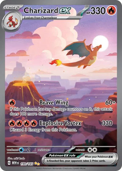 Charizard ex - 199/165 - SV: 151 (Near Mint)