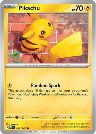 Pikachu - 051/162 - Temporal Forces (Near Mint)