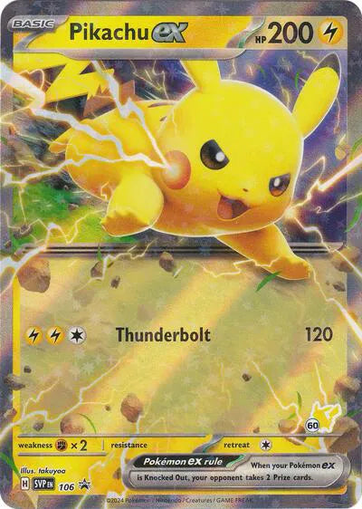 Pikachu ex - 106 - Battle Academy 2024 (Near Mint)
