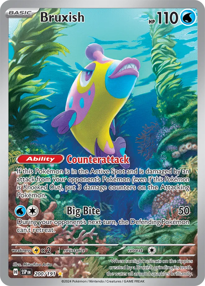 Bruxish - 200/191 - Surging Sparks (Near Mint)