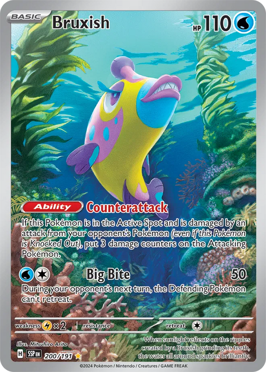 Bruxish - 200/191 - Surging Sparks (Near Mint)