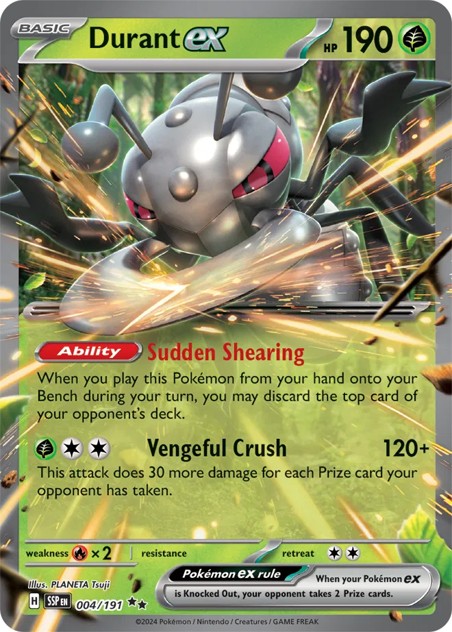 Durant ex - 004/191 - Surging Sparks (Near Mint)