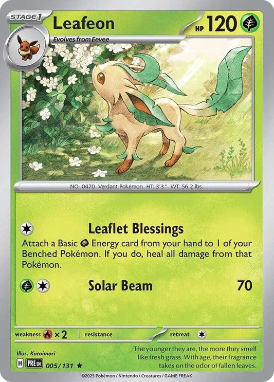 Leafeon - 005/131 - Prismatic Evolutions (Near Mint)