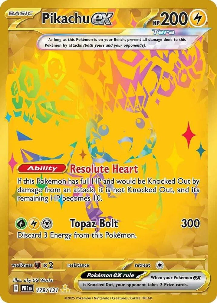 Pikachu ex - 179/131 - Prismatic Evolutions (Near Mint)