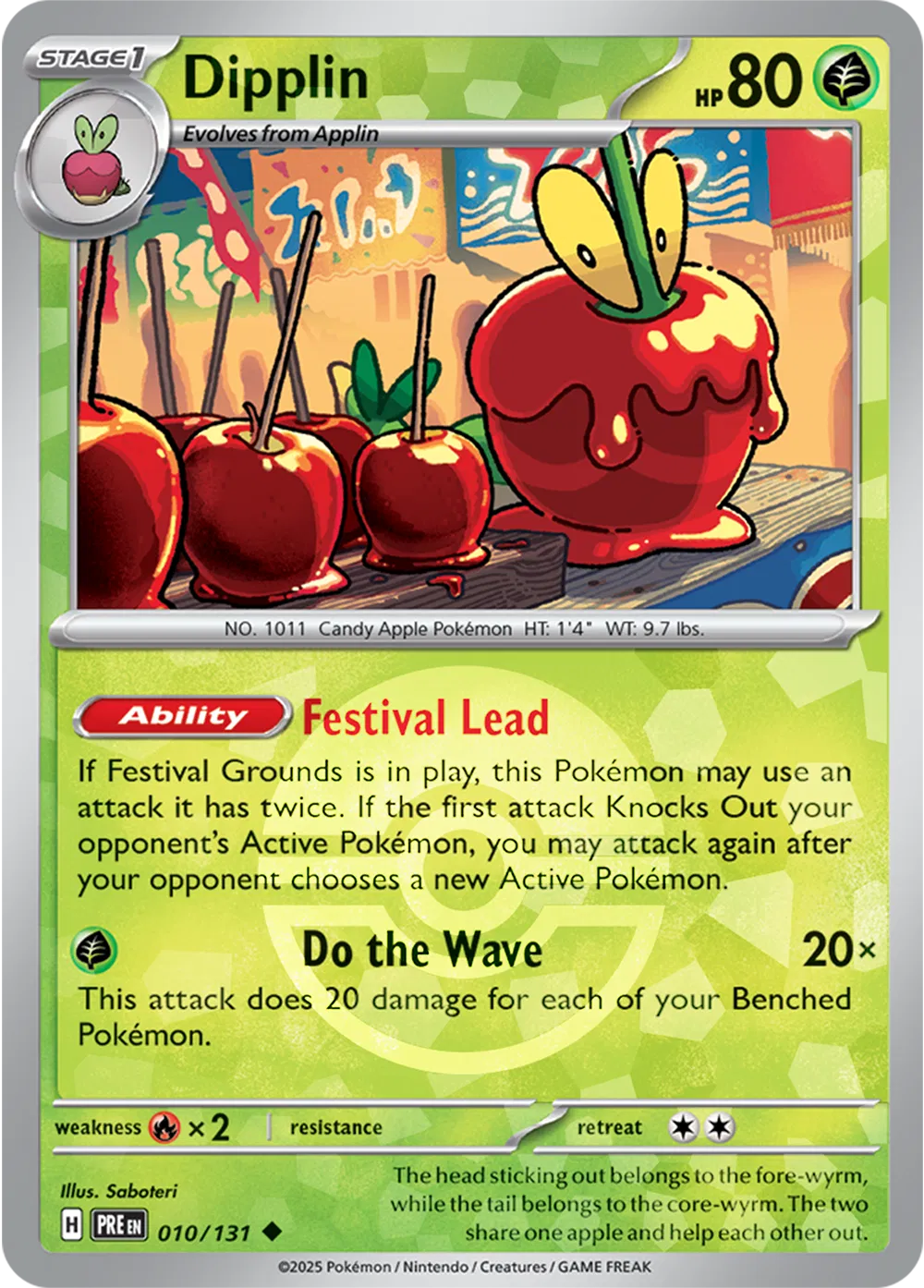 Dipplin (Poke Ball Pattern) - 010/131 - Prismatic Evolutions (Near Mint)