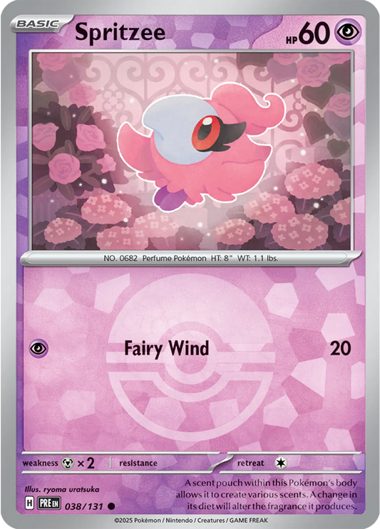 Spritzee (Poke Ball Pattern) - 038/131 - Prismatic Evolutions (Near Mint)