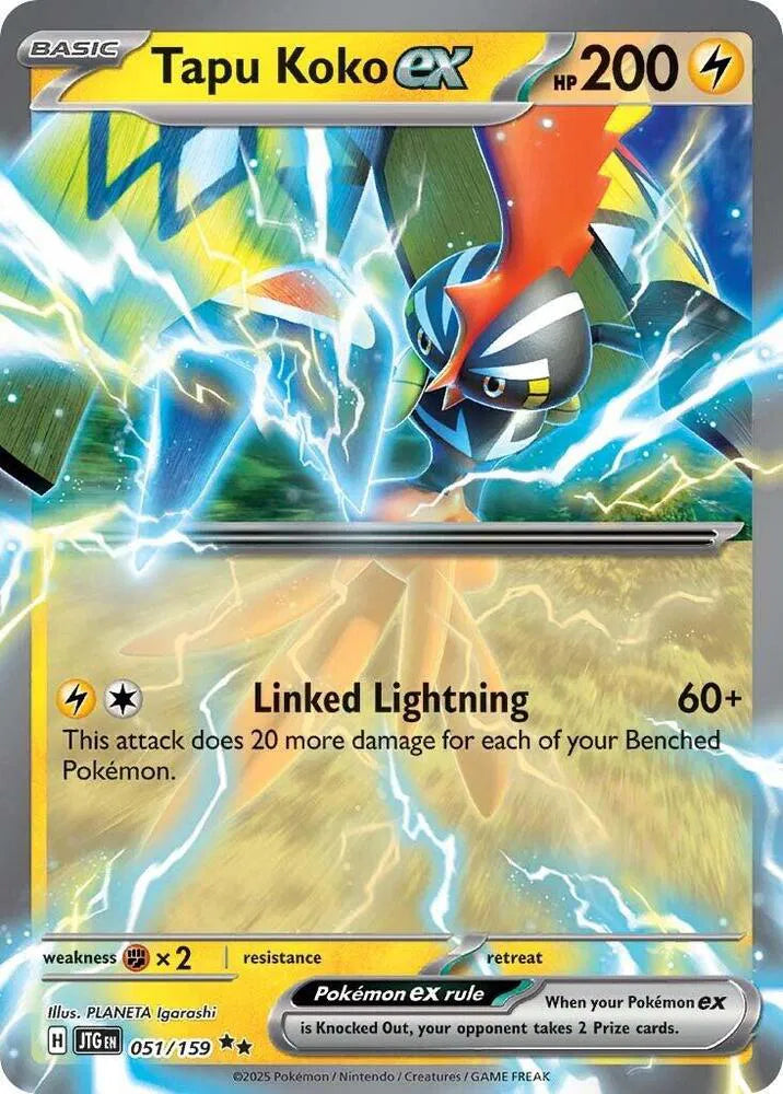 Tapu Koko ex - 051/159 - Journey Together (Near Mint)