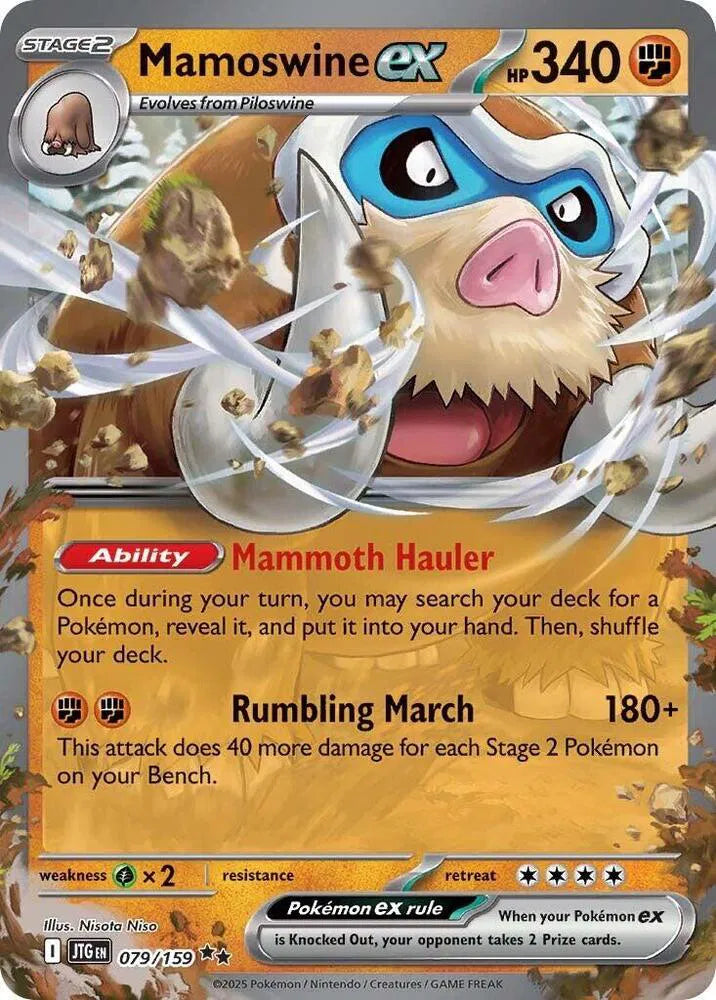 Mamoswine ex - 079/159 - Journey Together (Near Mint)