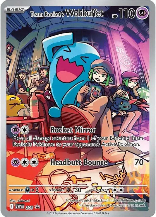 Team Rocket's Wobbuffet - 203 - Scarlet & Violet Promo (Near Mint)