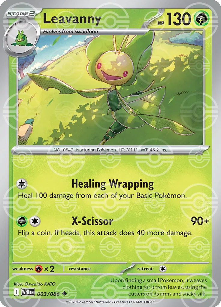 Leavanny (Poke Ball Pattern) - 003/086 - White Flare (Near Mint)