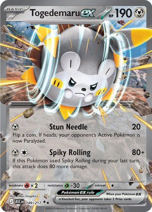 Togedemaru ex - 149/217 - Ascended Heroes (Near Mint)