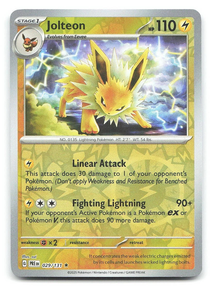 Jolteon - 029/131 - Prismatic Evolutions Reverse Holo (Near Mint)